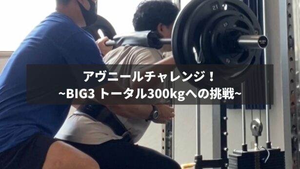 アヴニールチャレンジ！~BIG3 トータル300kgへの挑戦~アヴニールブログ